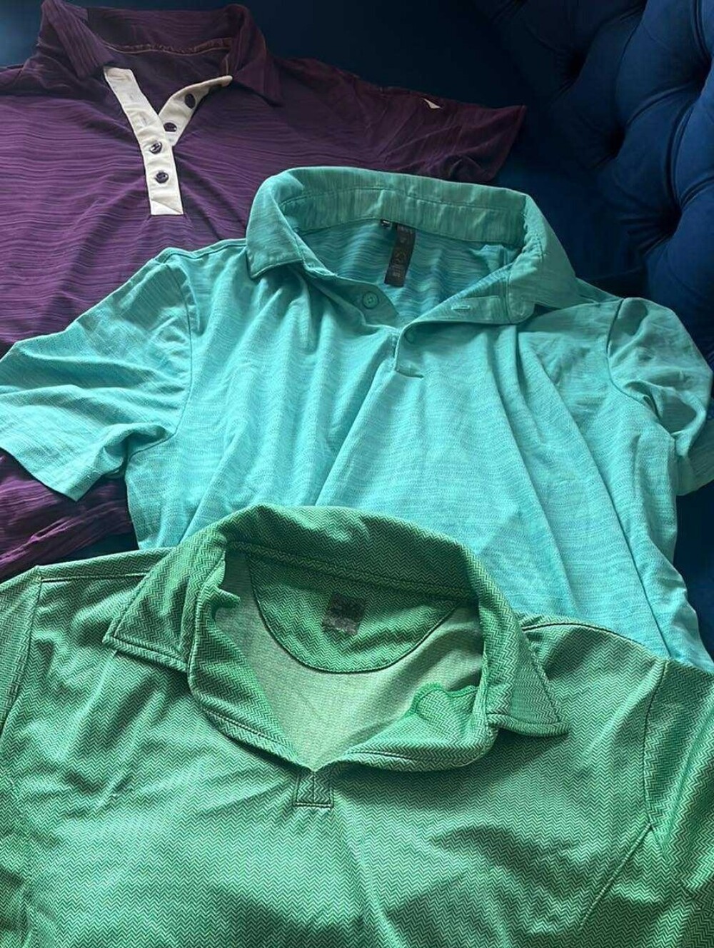 adidas Polo Pack - Teal & Emerald Green Golf Shirts